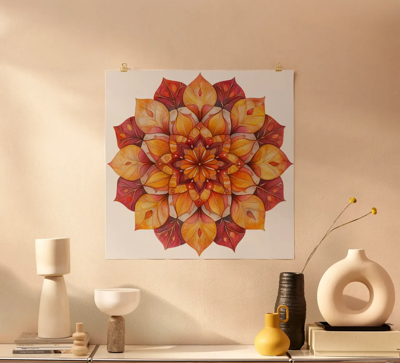 Herbst-Mandala Hahnemühle von Spiritual Touch