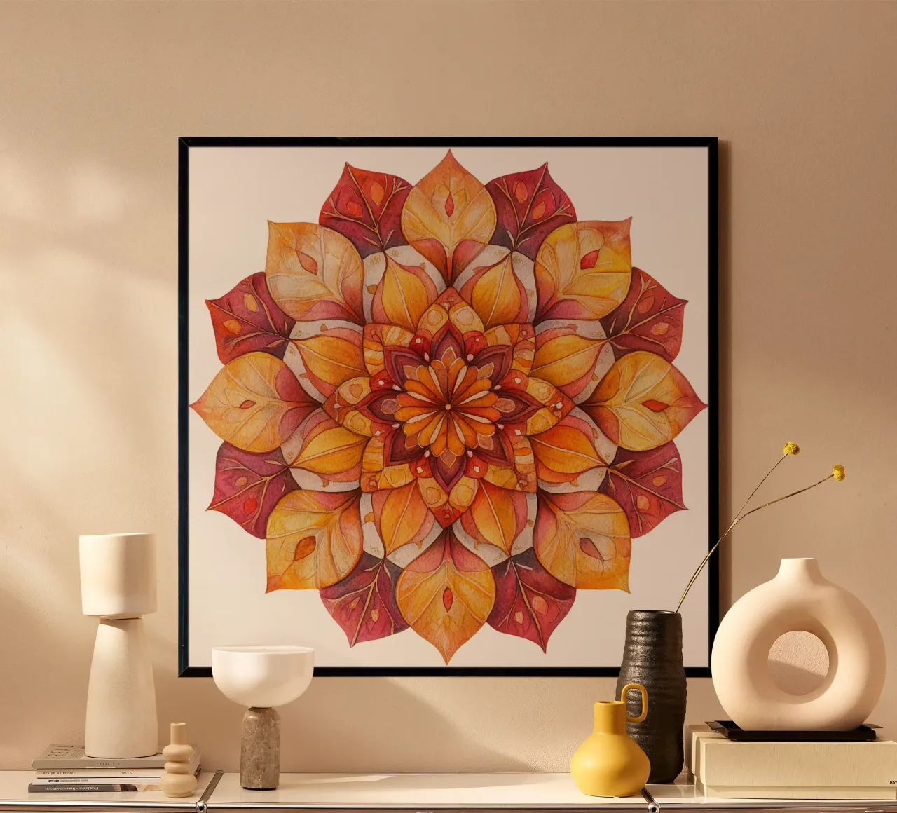 Herbst-Mandala Hahnemühle von Spiritual Touch