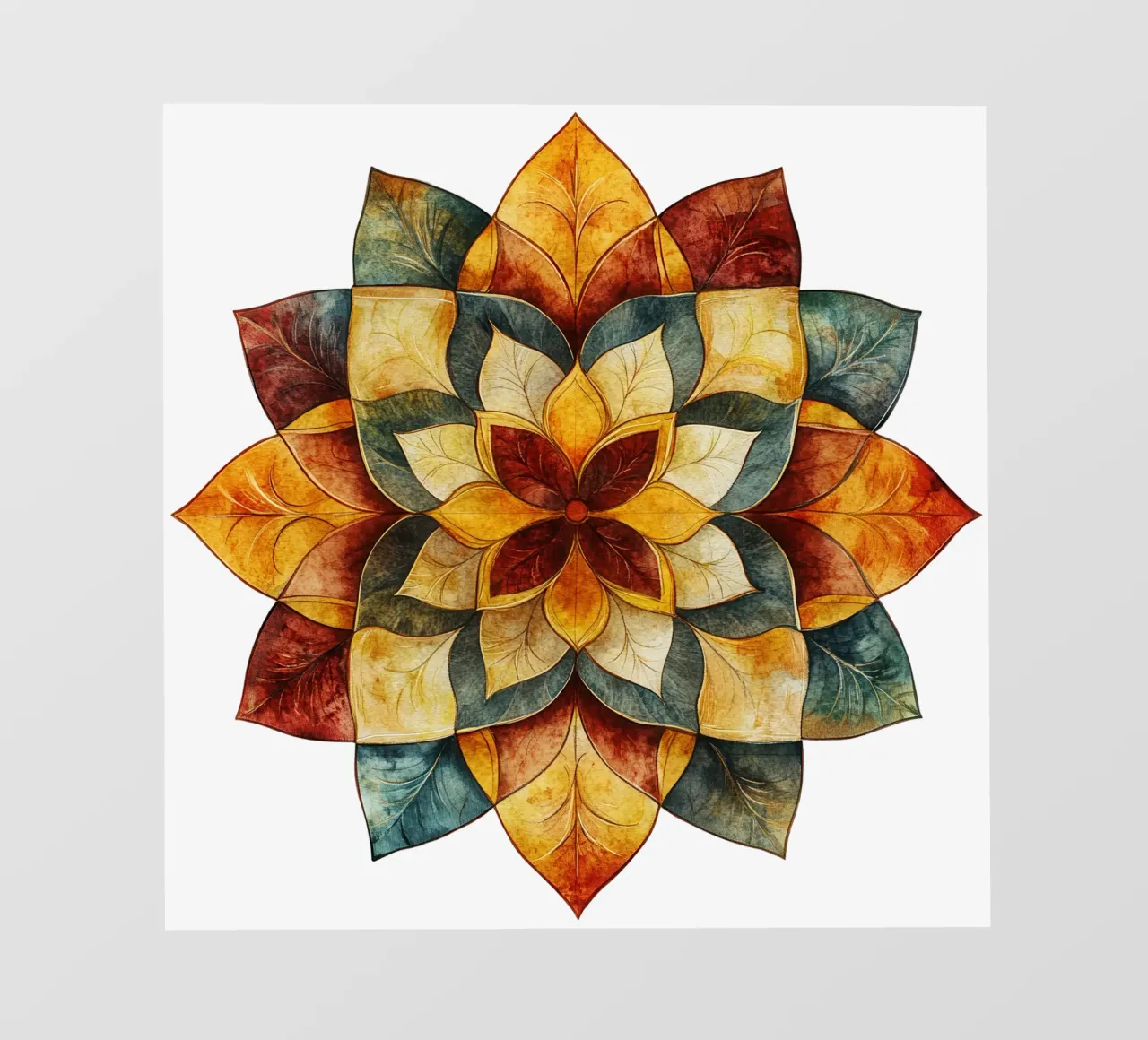 Fall Mandala backlit film by Spiritual Touch