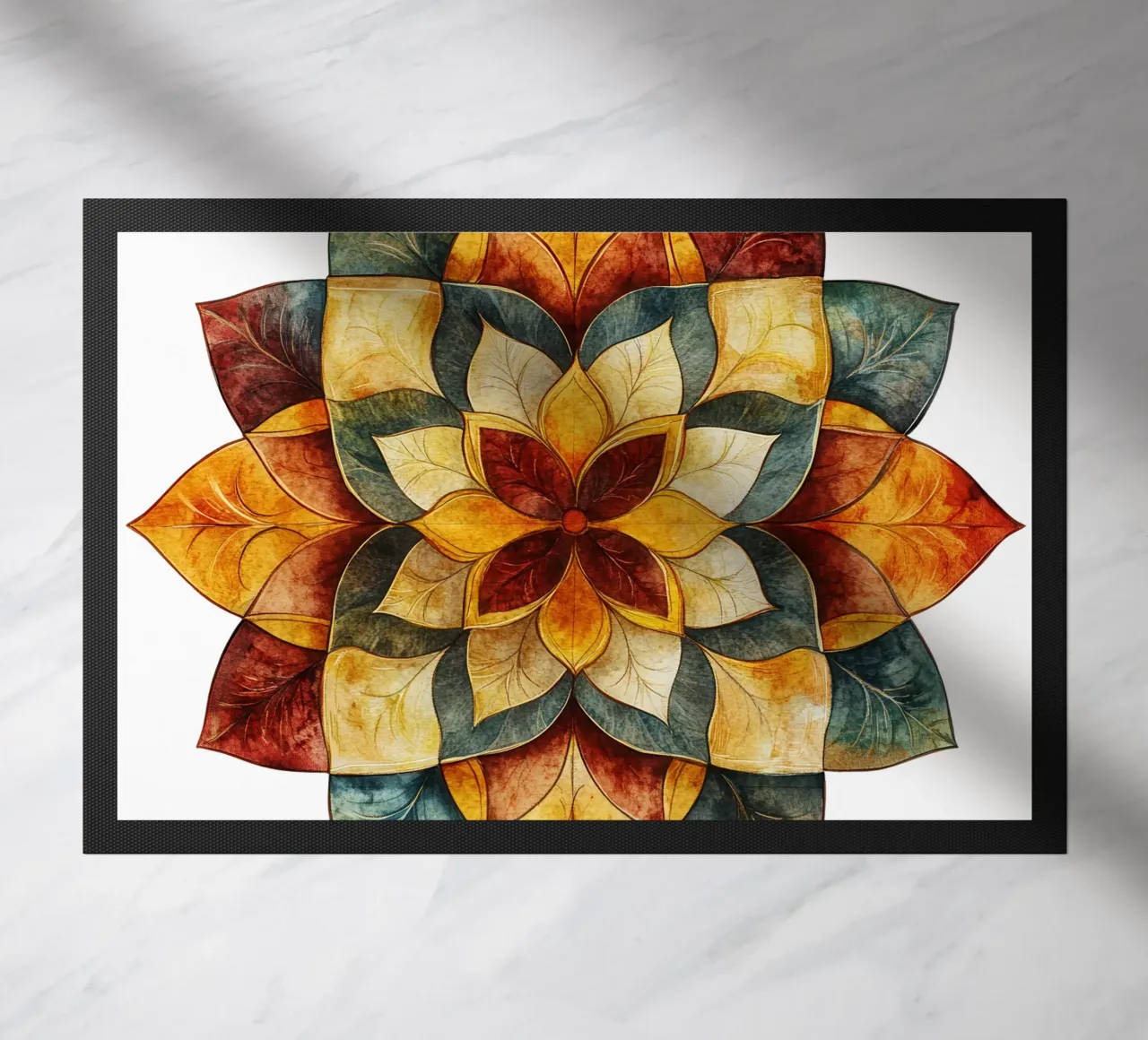 Fall Mandala doormat by Spiritual Touch