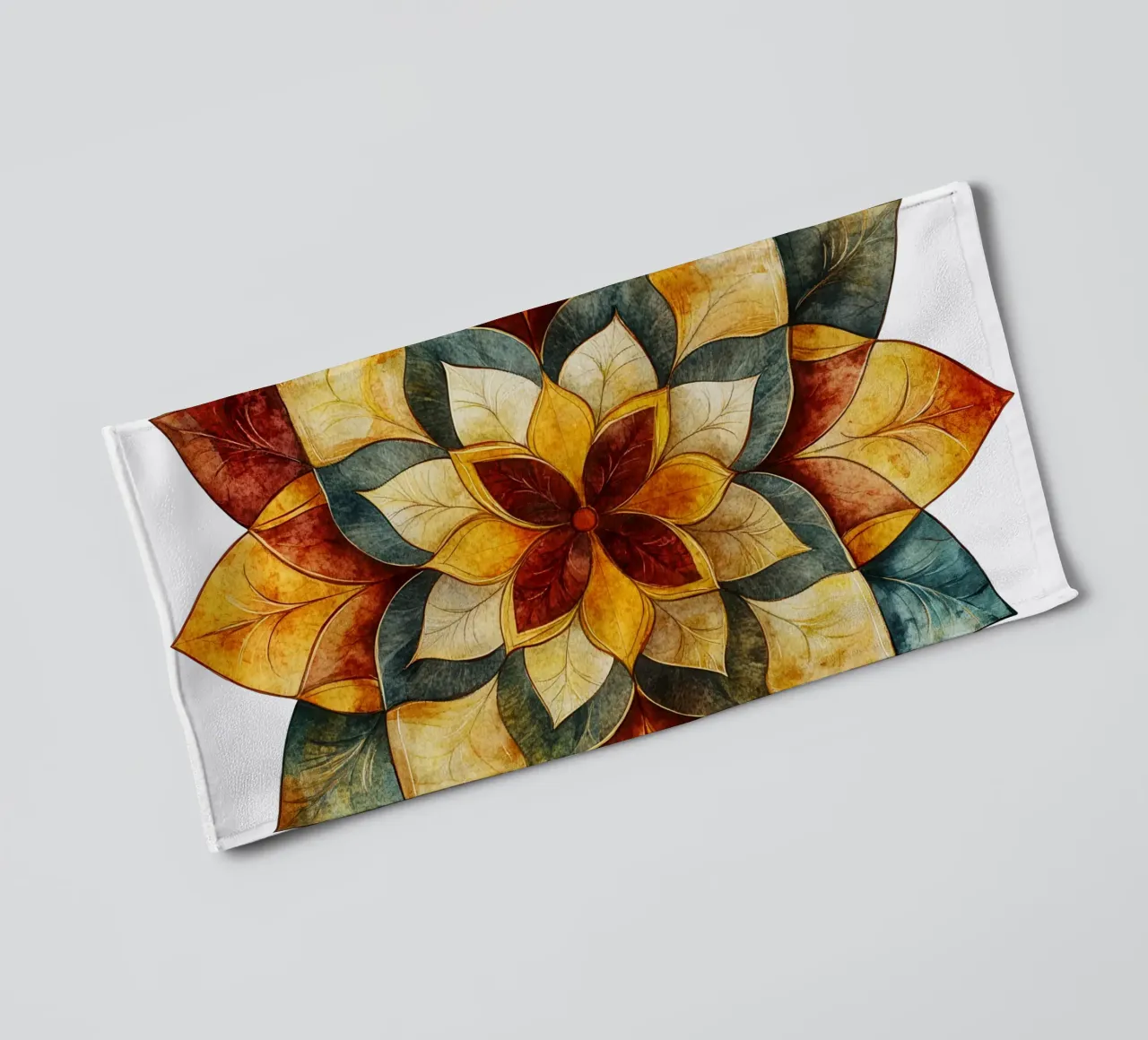 Fall Mandala towel by Spiritual Touch
