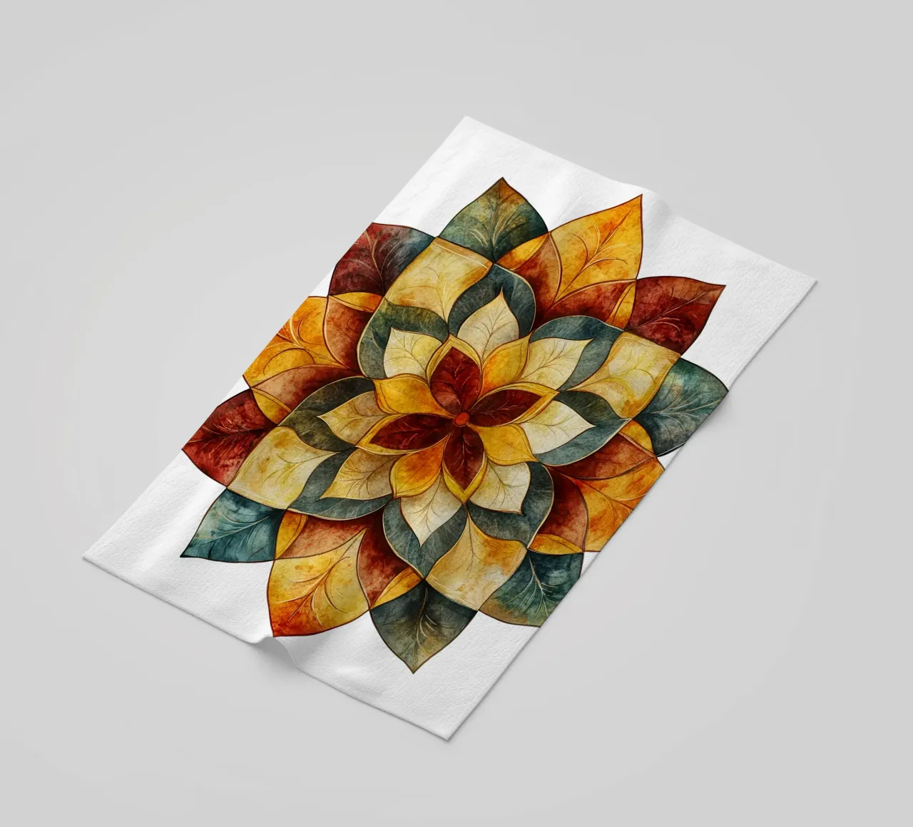 Mandala autunnale telo mare da Spiritual Touch