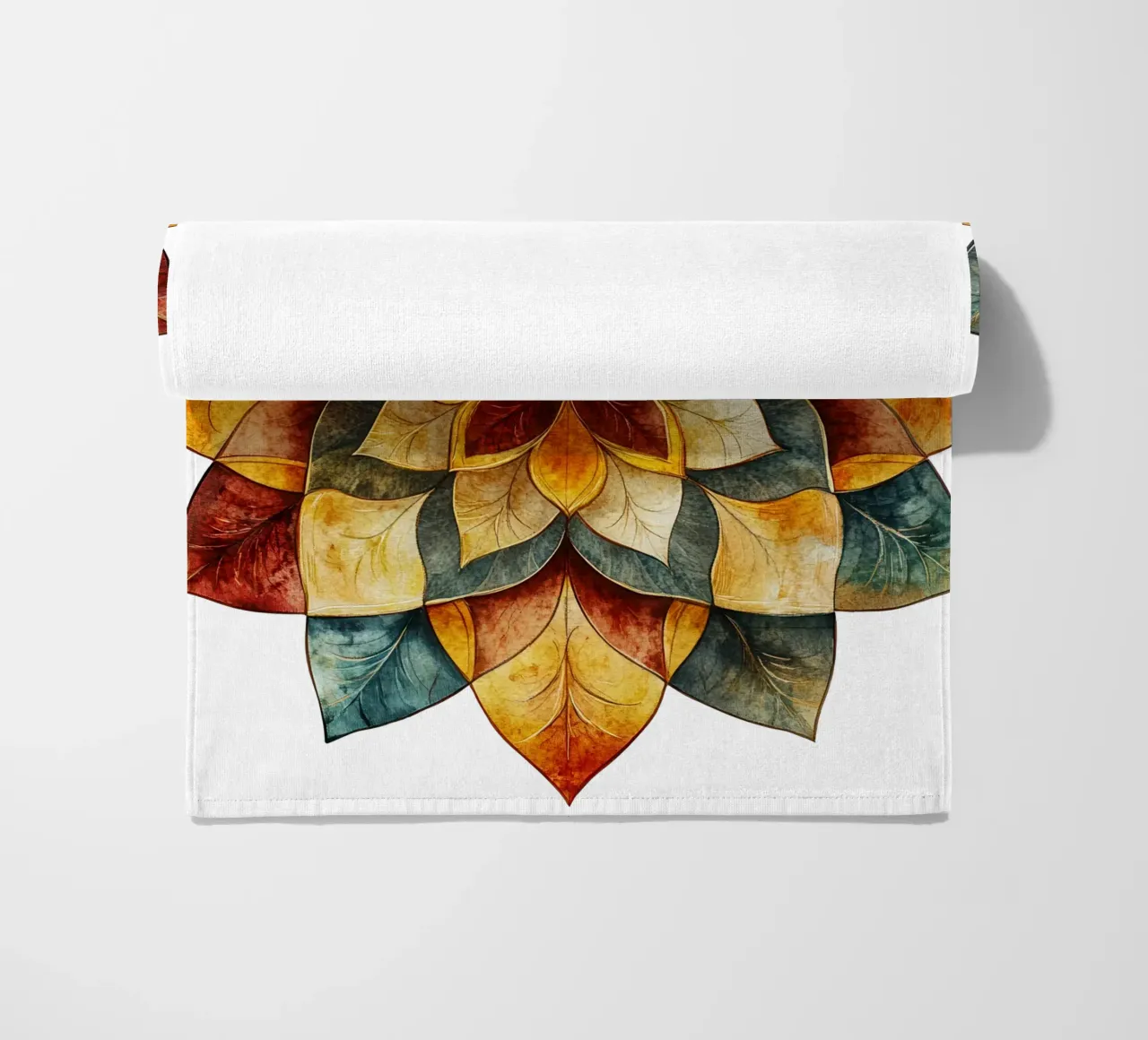 Fall Mandala beach towel by Spiritual Touch