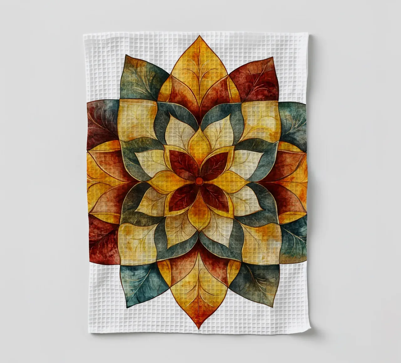 Mandala d'automne torchon de Spiritual Touch