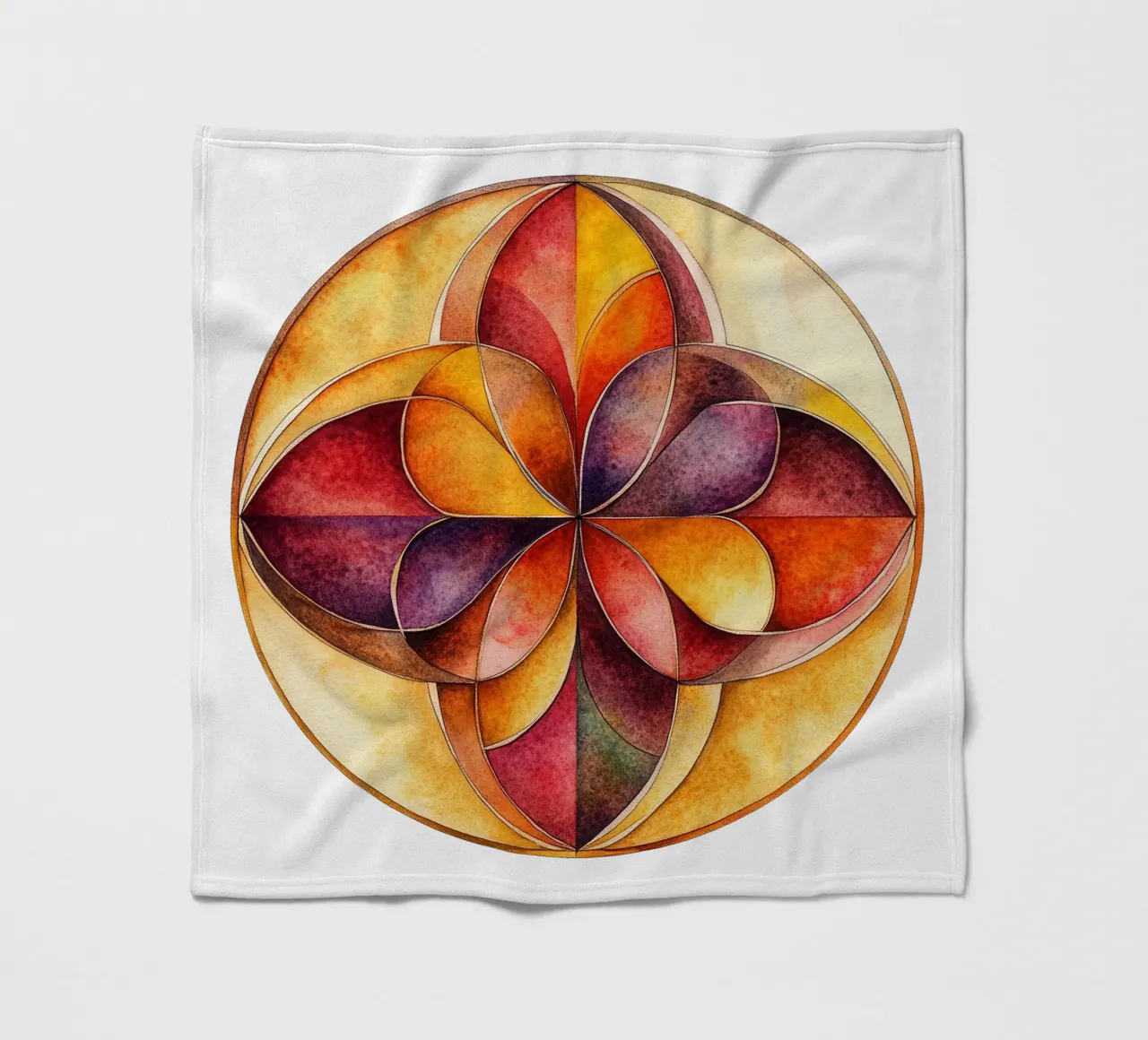 Mandala autunnale coperta in pile da Spiritual Touch