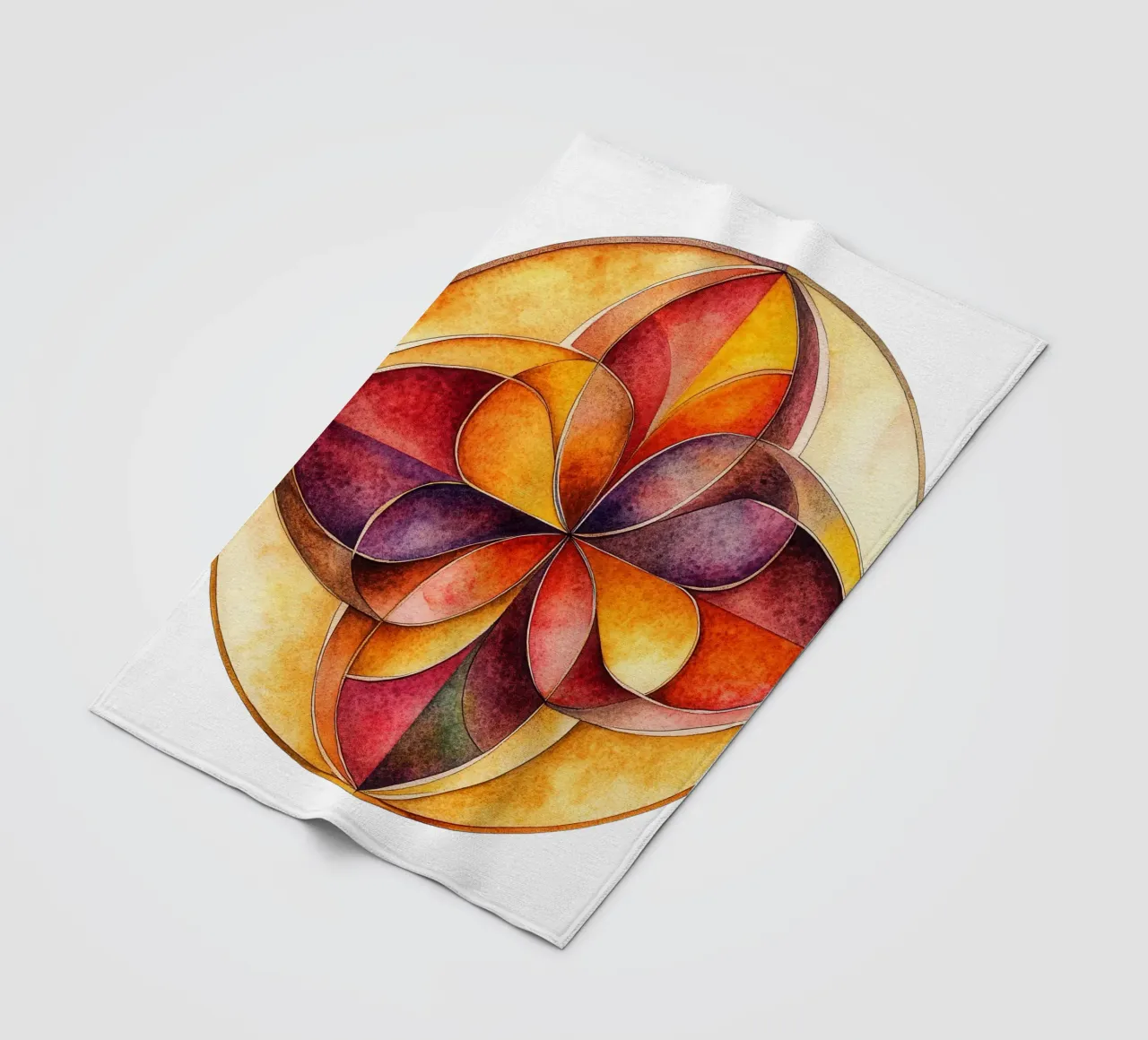 Mandala autunnale coperta in pile da Spiritual Touch