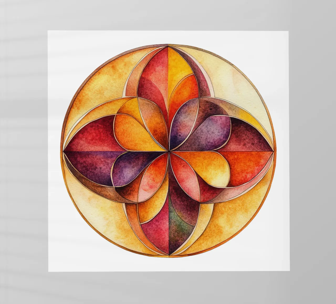 Mandala autunnale pellicola backlit da Spiritual Touch