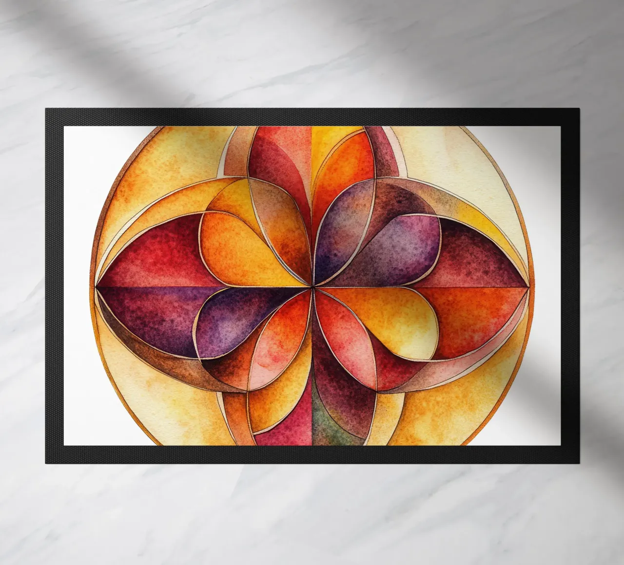 Fall Mandala doormat by Spiritual Touch