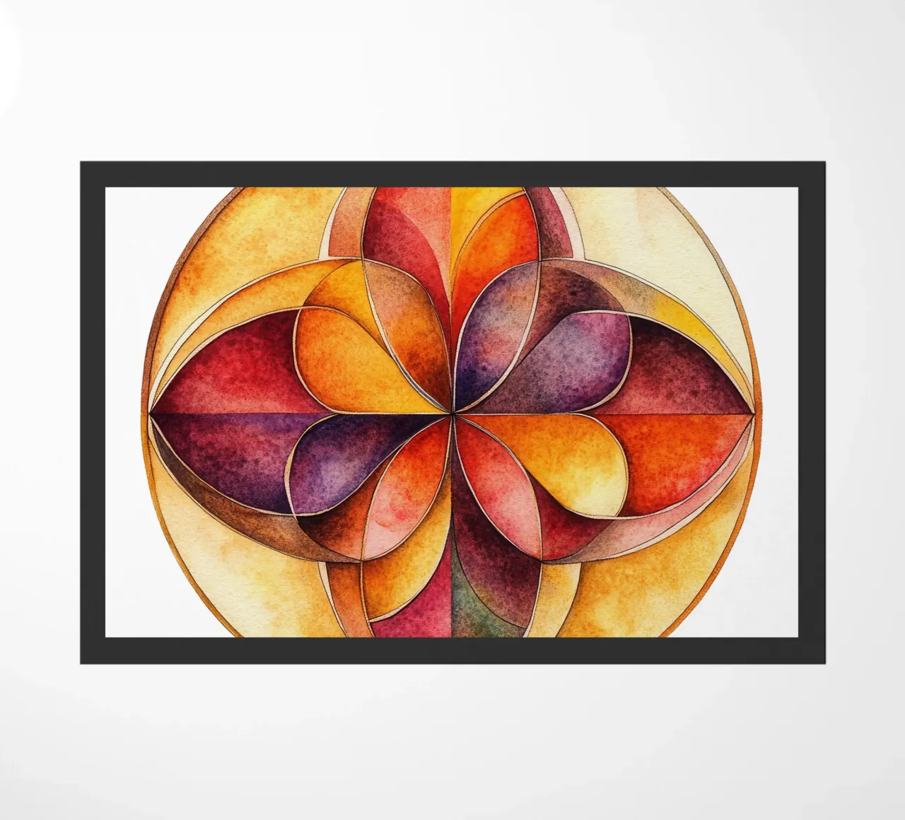 Fall Mandala doormat by Spiritual Touch