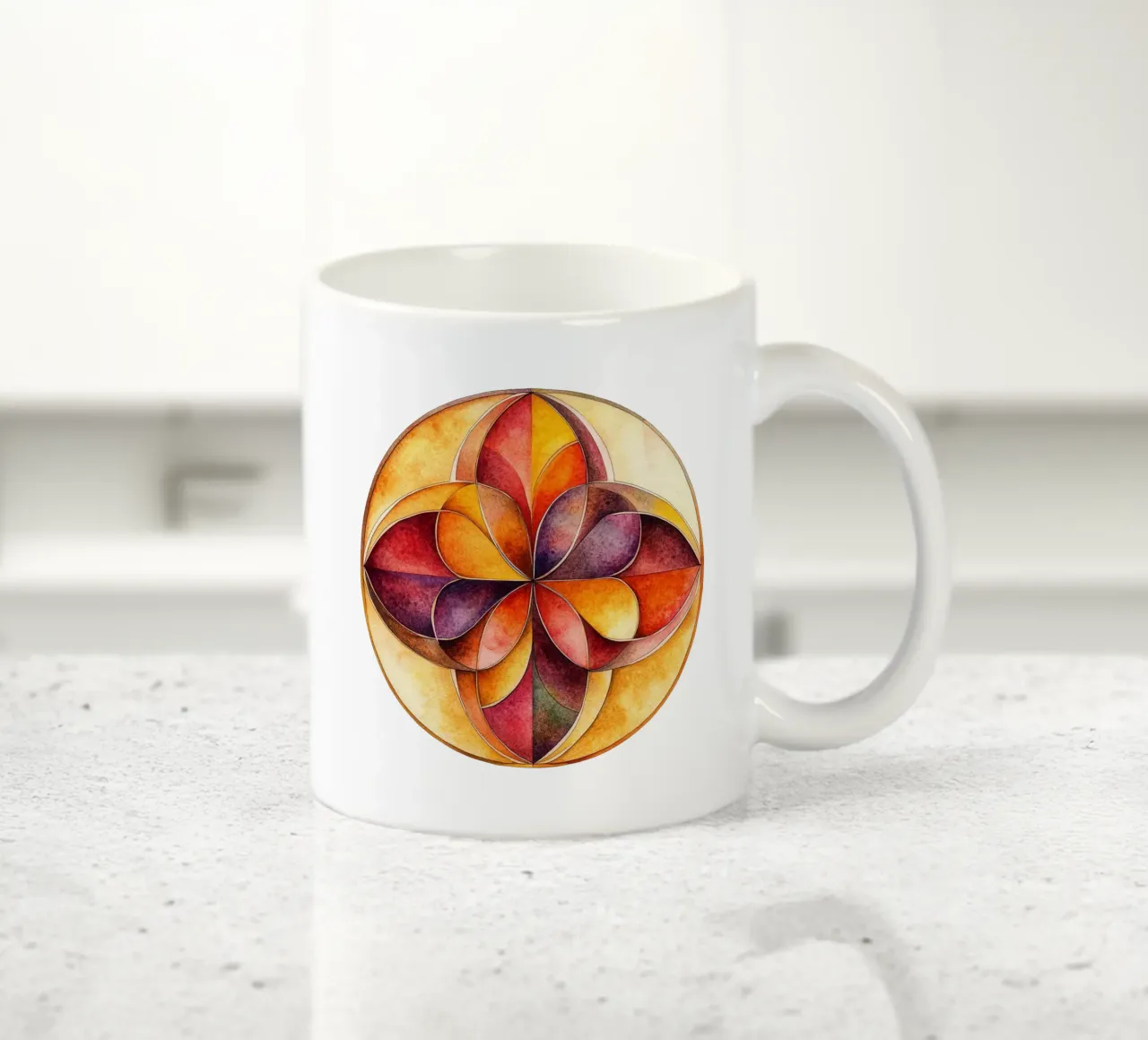 Mandala autunnale tazza in ceramica da Spiritual Touch