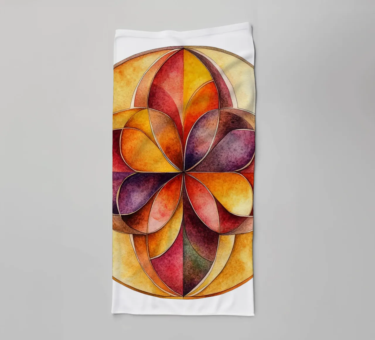 Mandala autunnale asciugamano da bagno da Spiritual Touch