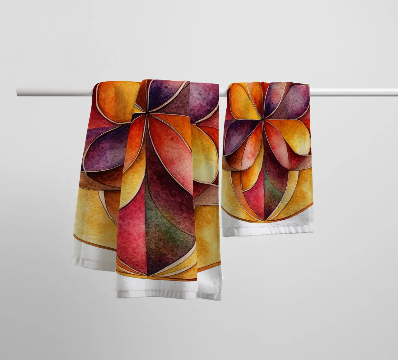 Mandala autunnale asciugamano da bagno da Spiritual Touch
