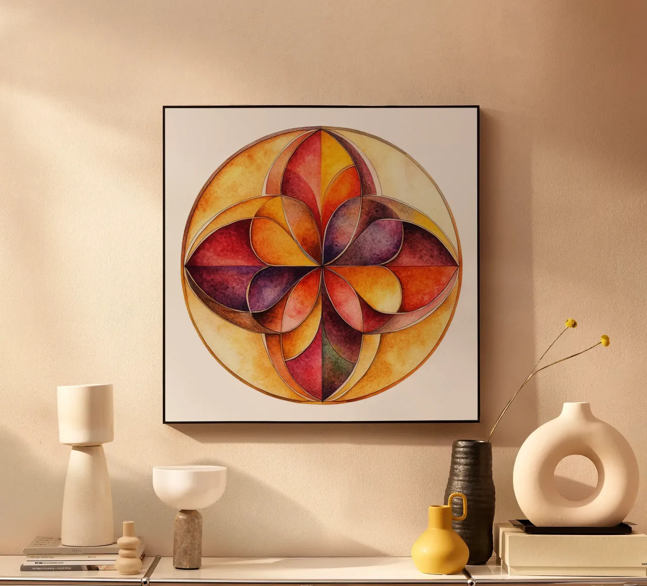 Mandala autunnale alluminio dibond da Spiritual Touch