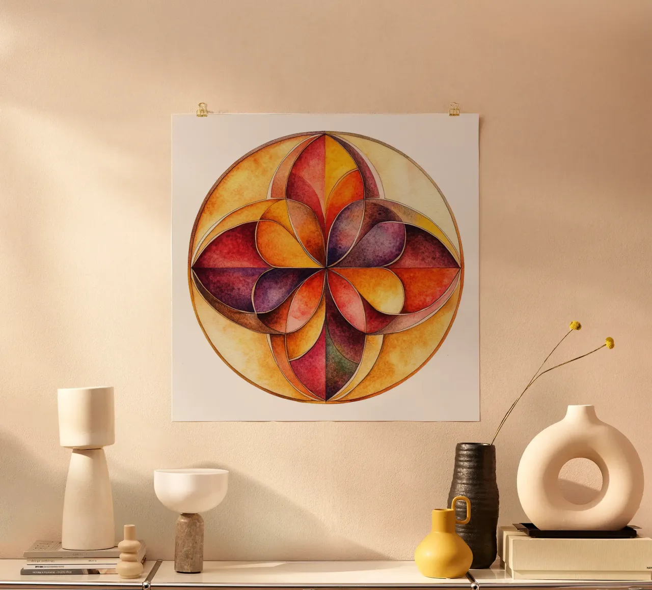 Fall Mandala poster by Spiritual Touch