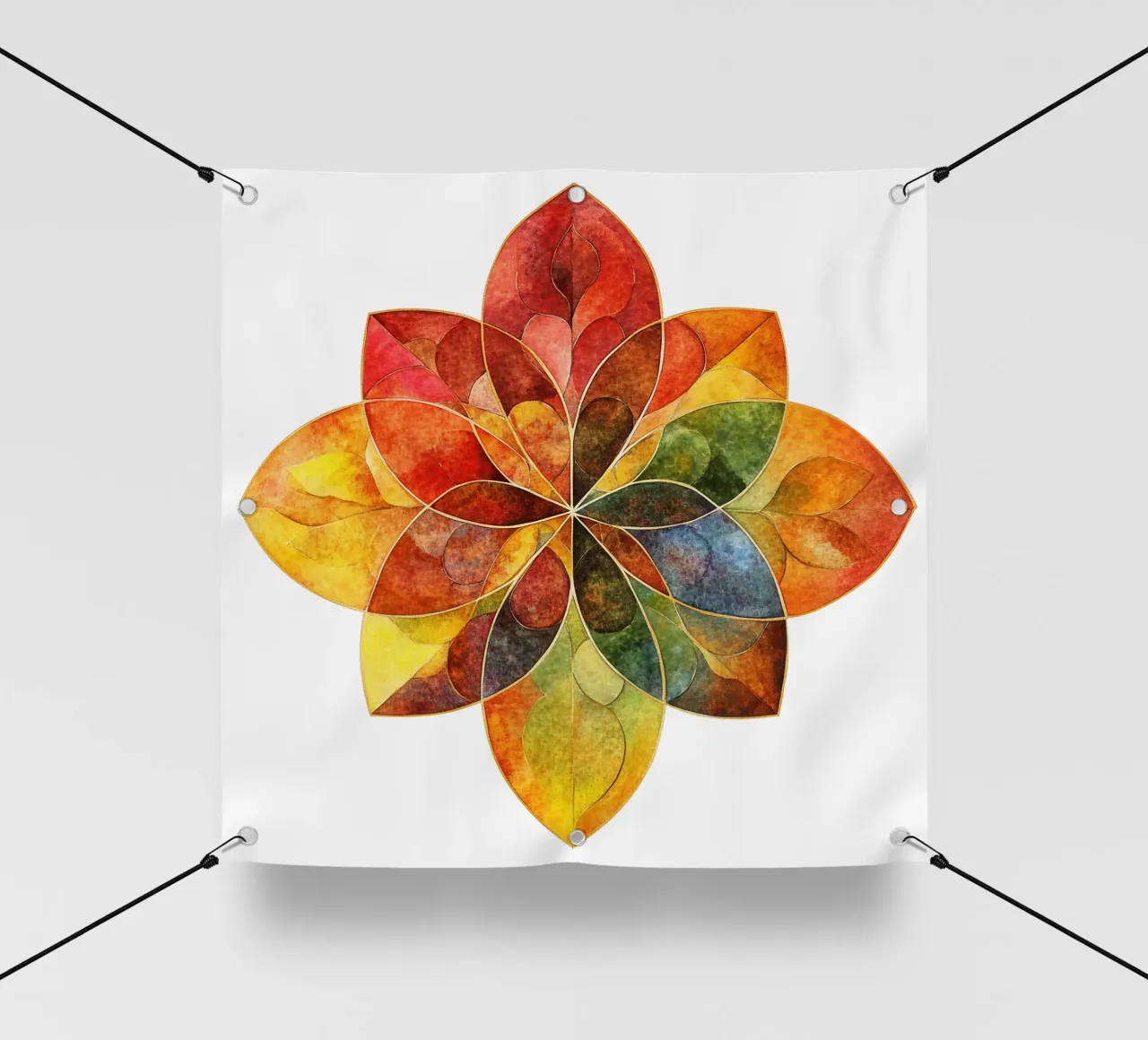Mandala autunnale telo in pvc da Spiritual Touch