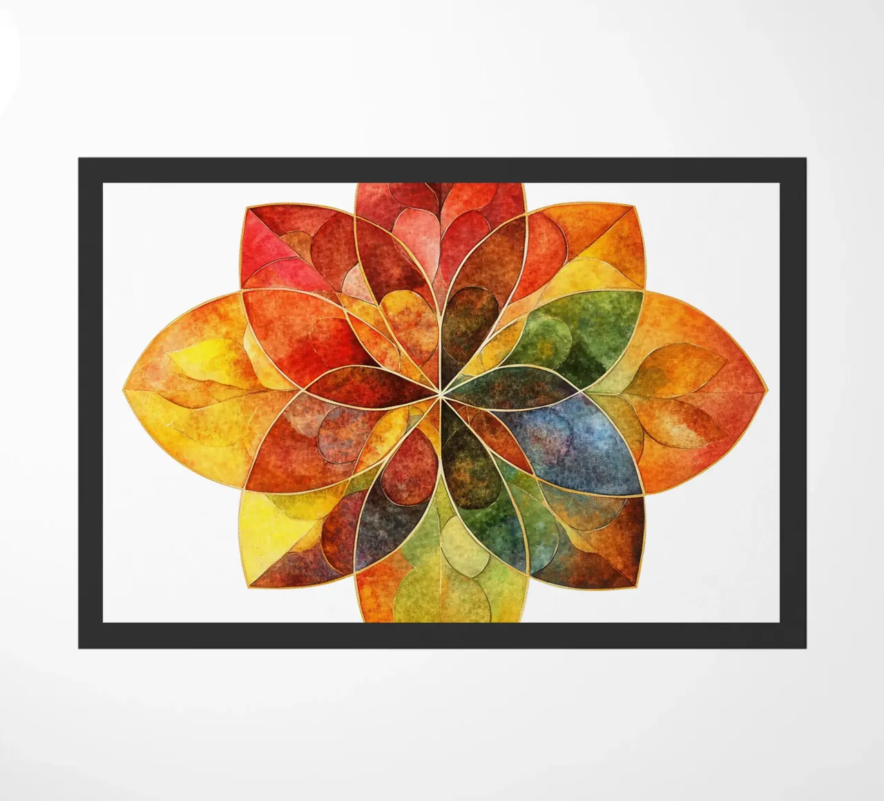 Fall Mandala doormat by Spiritual Touch