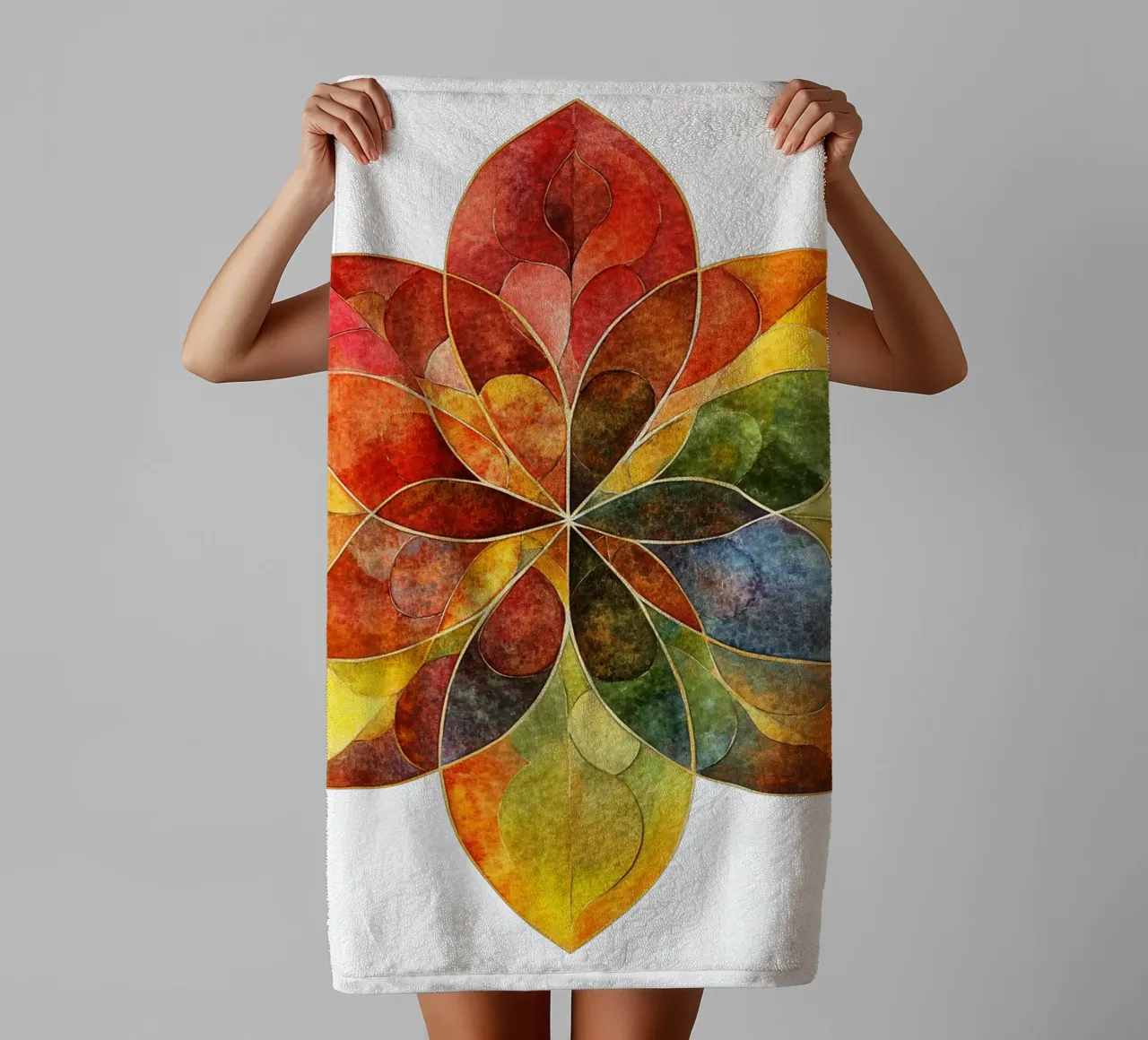 Mandala d'automne serviette de bain de Spiritual Touch