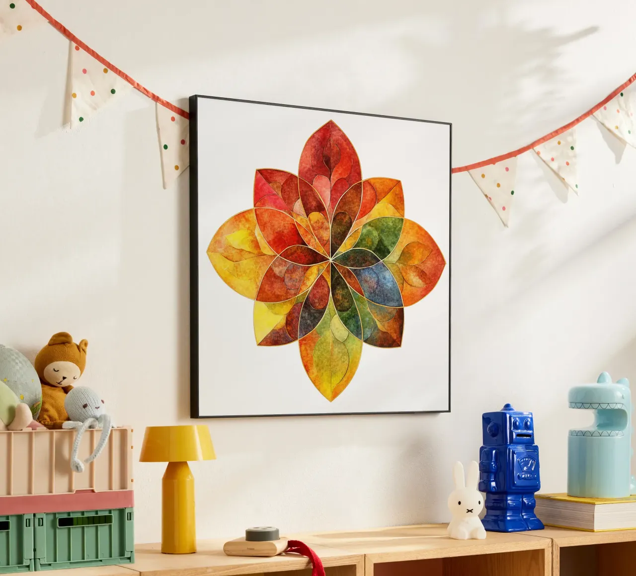 Herbst-Mandala Forex-Platte von Spiritual Touch