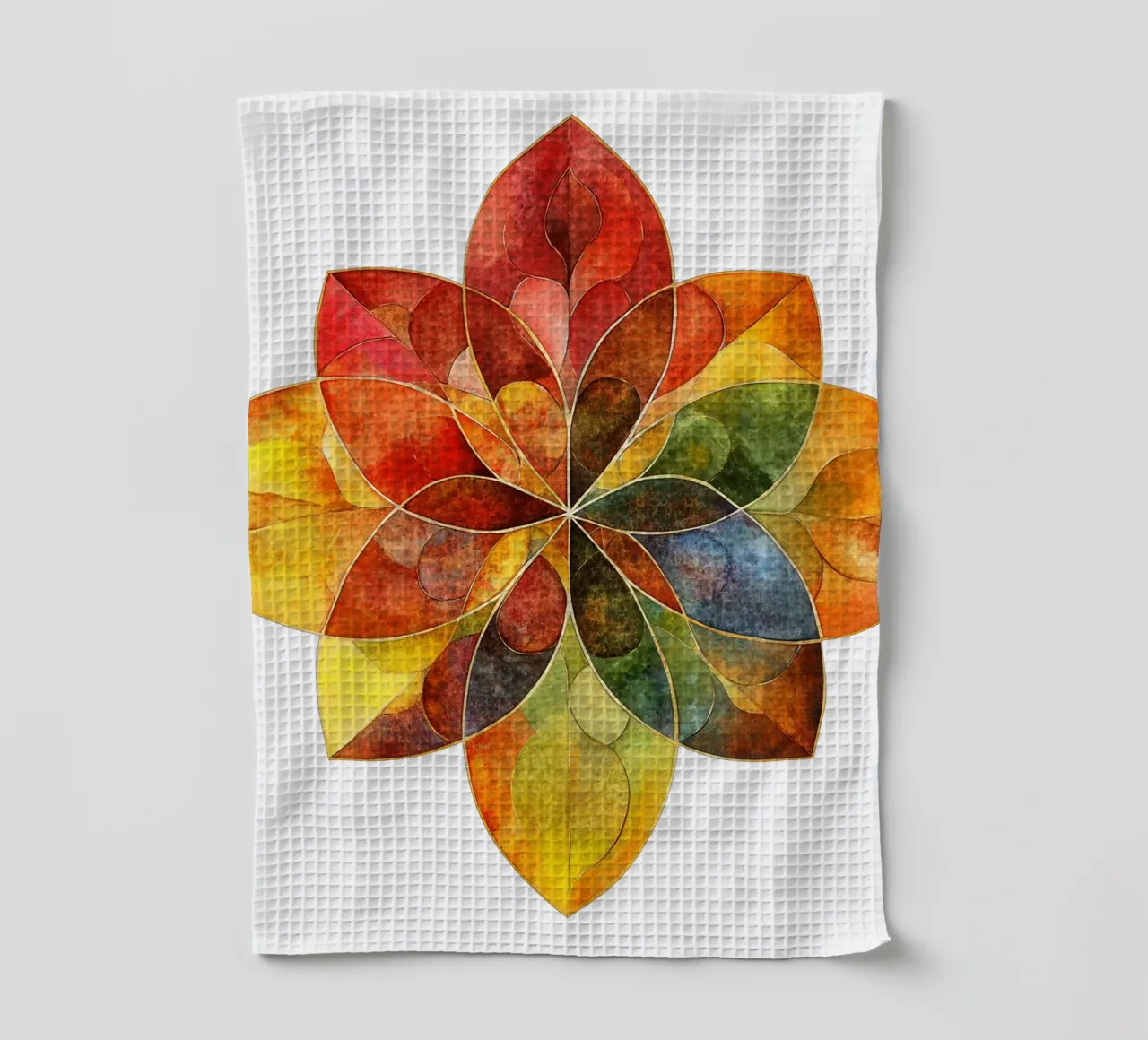 Mandala d'automne torchon de Spiritual Touch