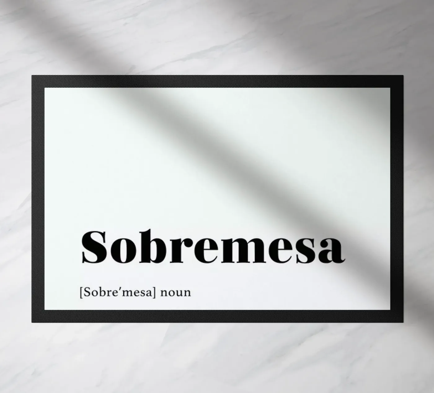 Sobremesa doormat by daylight design studio