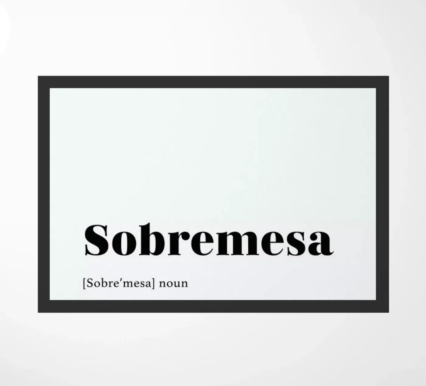 Sobremesa doormat by daylight design studio
