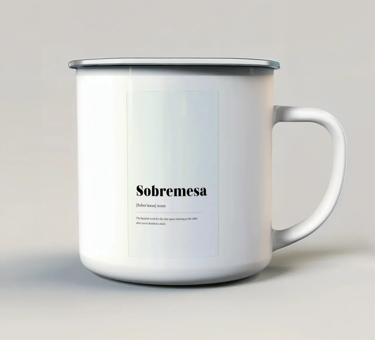 Sobremesa tazza in smalto da daylight design studio