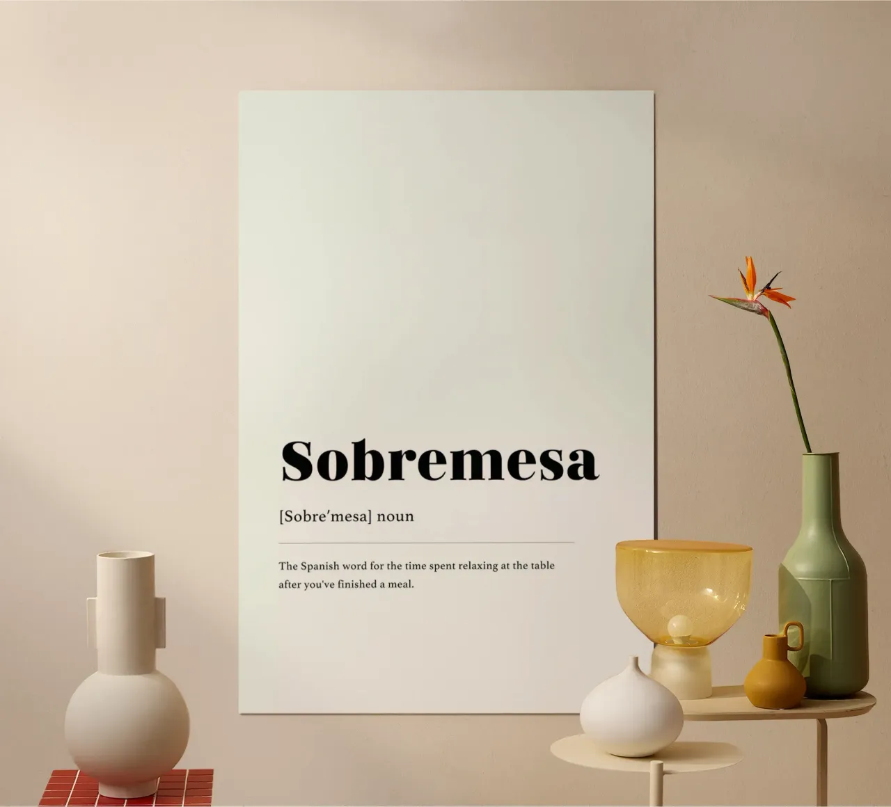 Sobremesa poster da daylight design studio