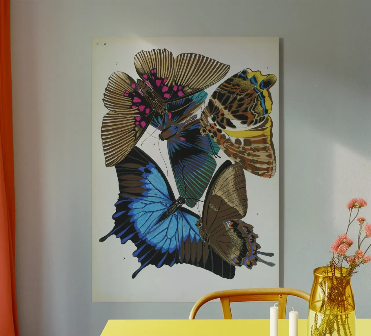 vlindercollage plexiglass da vintagebotanics