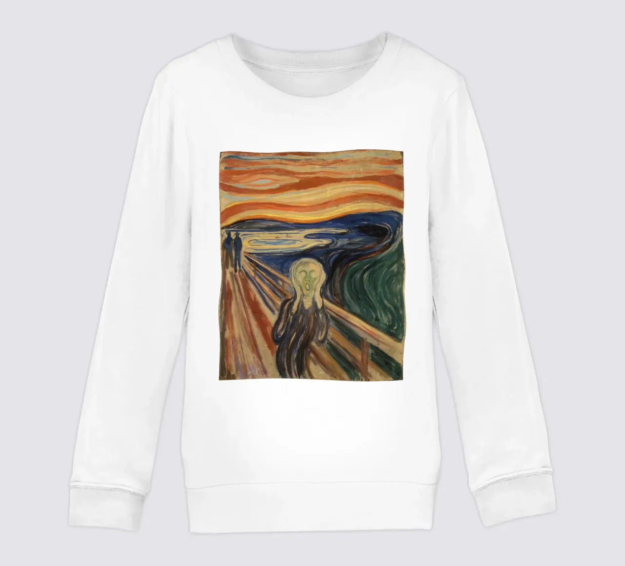 Edvard Munch L'urlo Espressionismo iconico Arte felpa bambino da NorwesClub