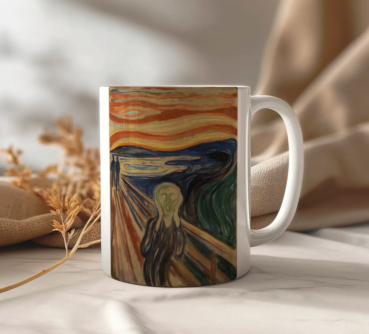 Edvard Munch L'urlo Espressionismo iconico Arte tazza in ceramica da NorwesClub