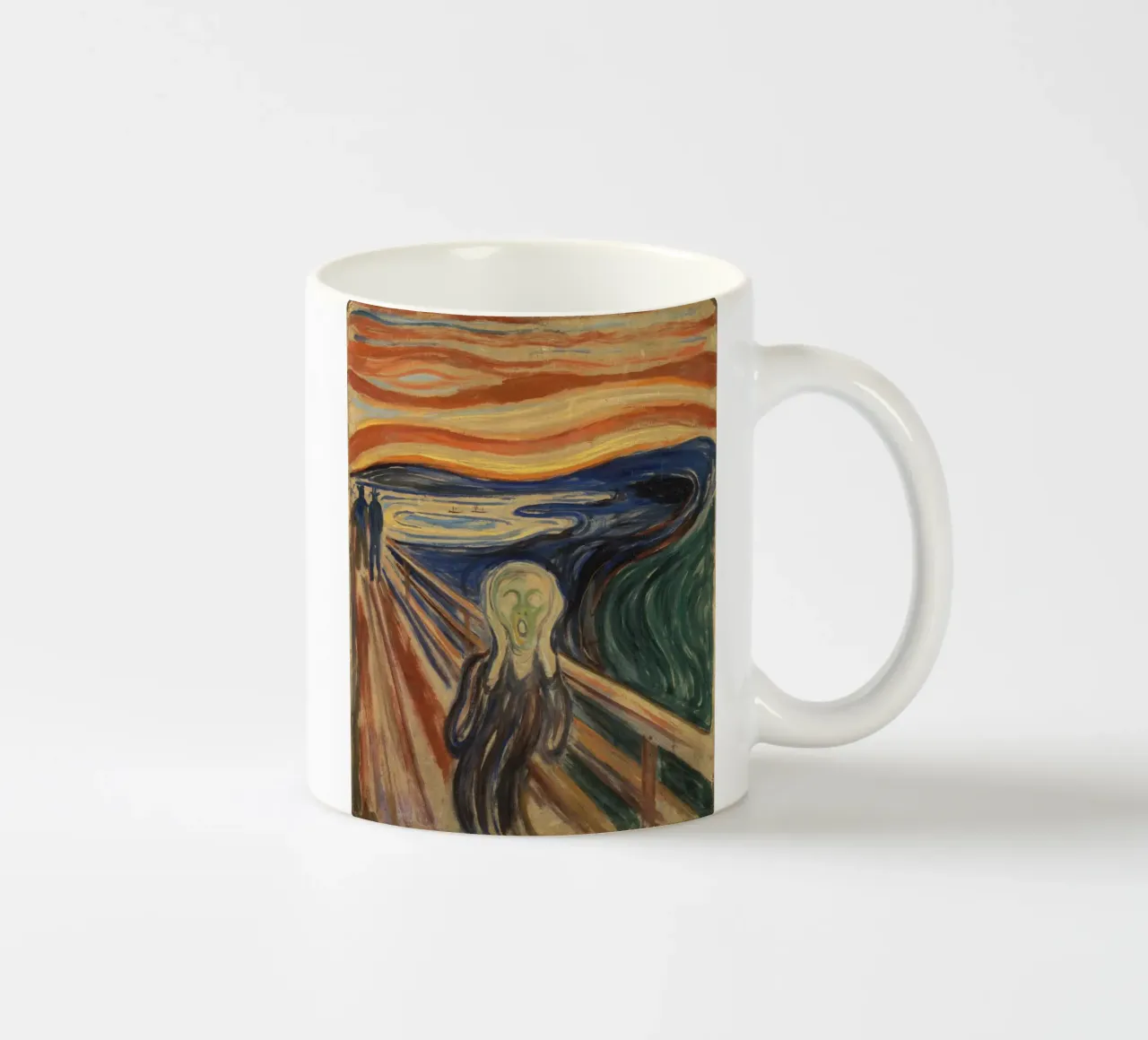Edvard Munch L'urlo Espressionismo iconico Arte tazza in ceramica da NorwesClub