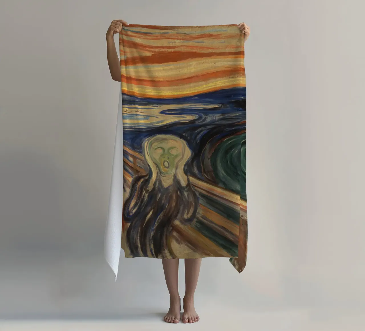 Edvard Munch L'urlo Espressionismo iconico Arte telo mare da NorwesClub