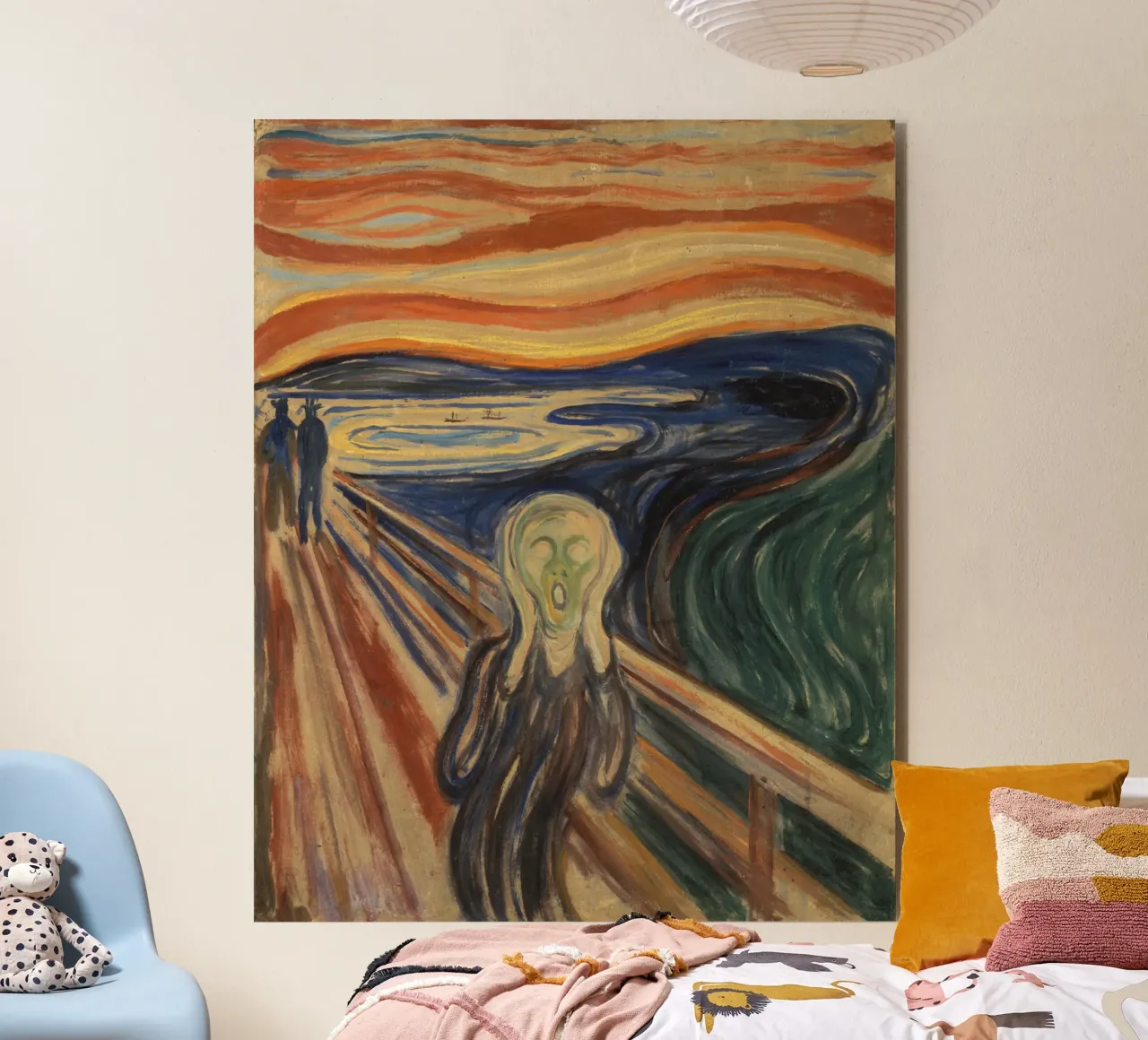 Edvard Munch Le cri Art expressionniste iconique panneau forex de NorwesClub