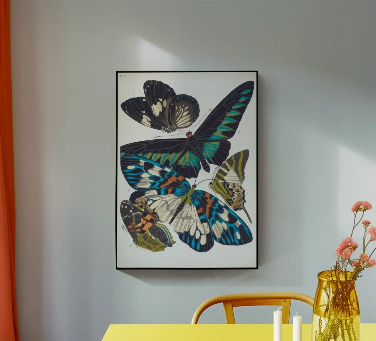 Vlindercollage plexiglass da vintagebotanics