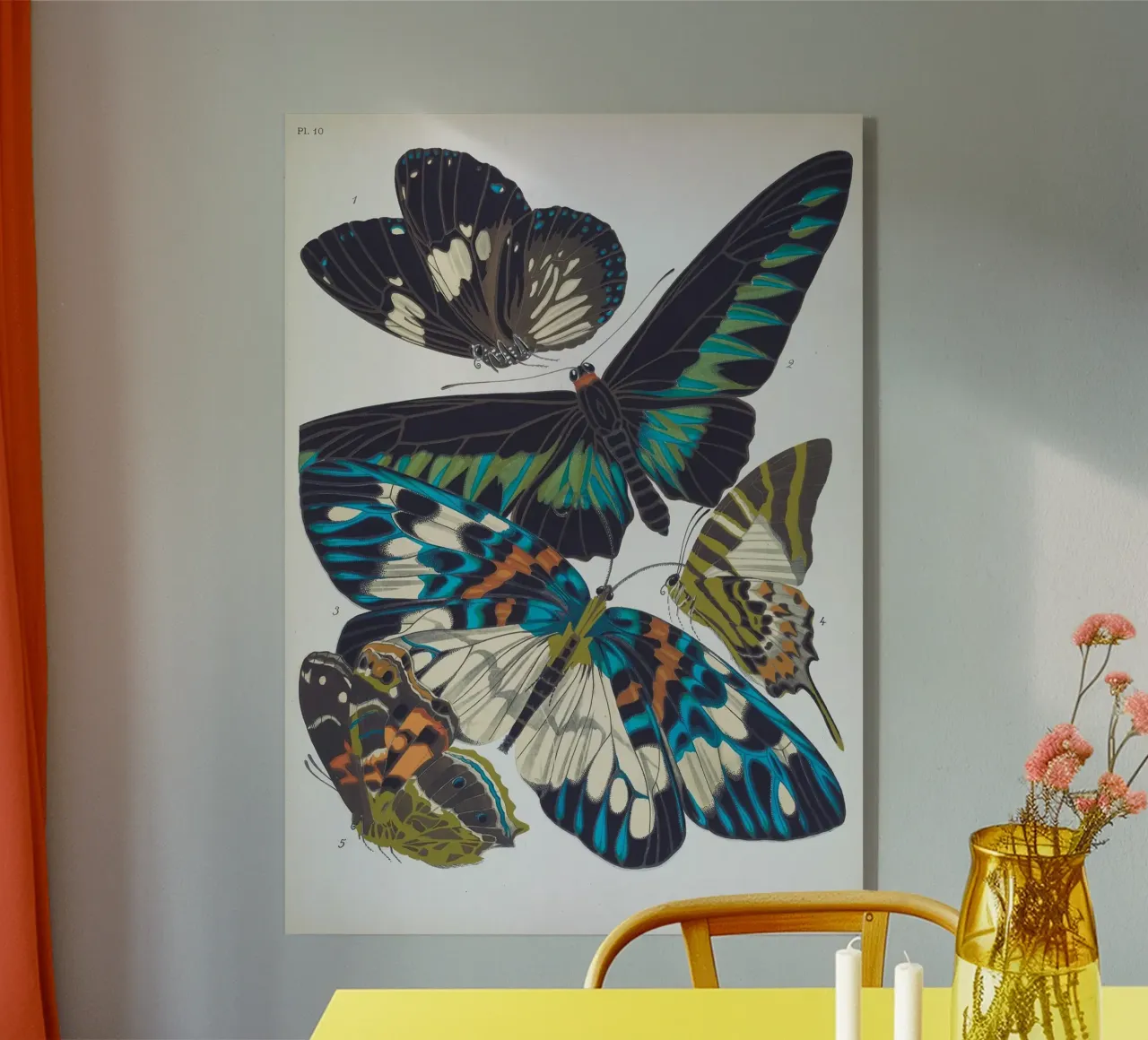 Vlindercollage plexiglass da vintagebotanics