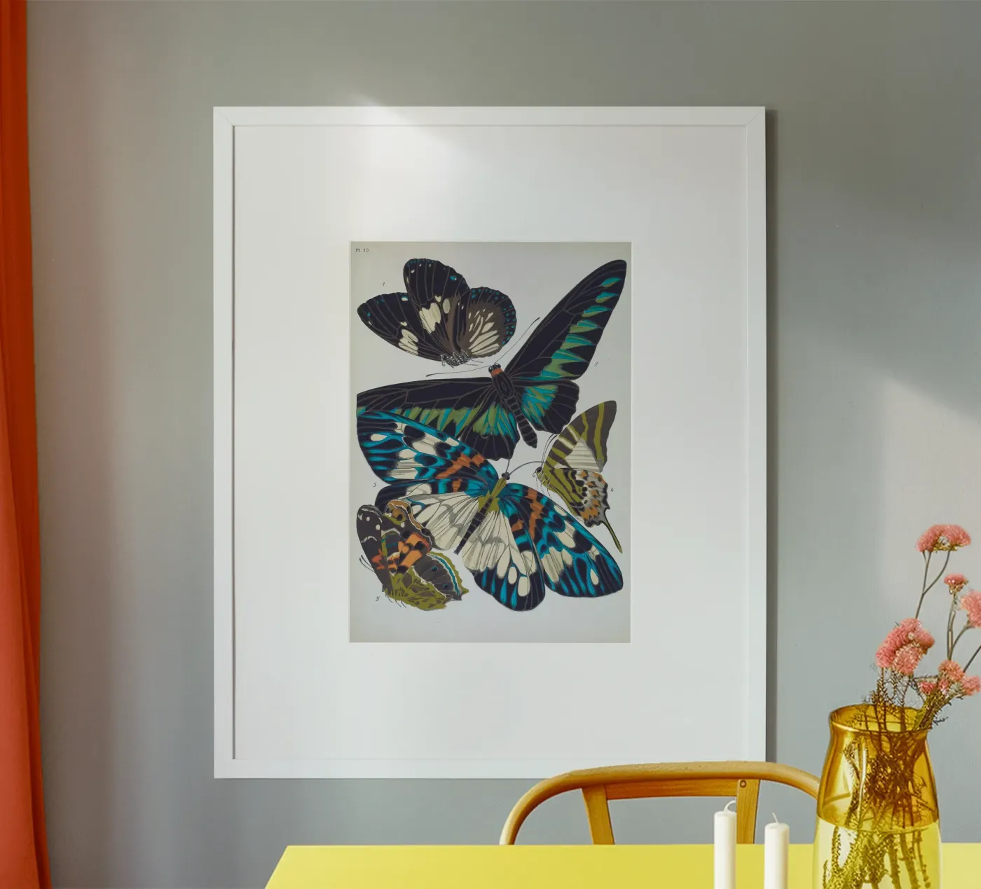 Vlindercollage poster da vintagebotanics