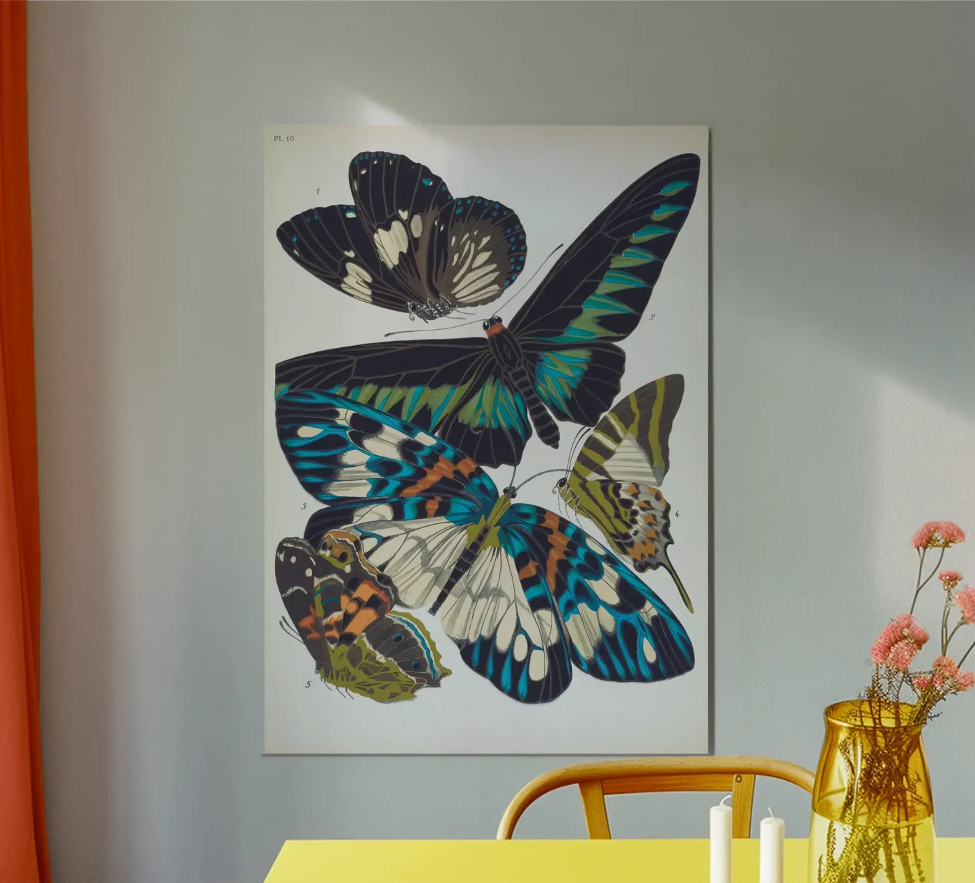 Vlindercollage poster da vintagebotanics