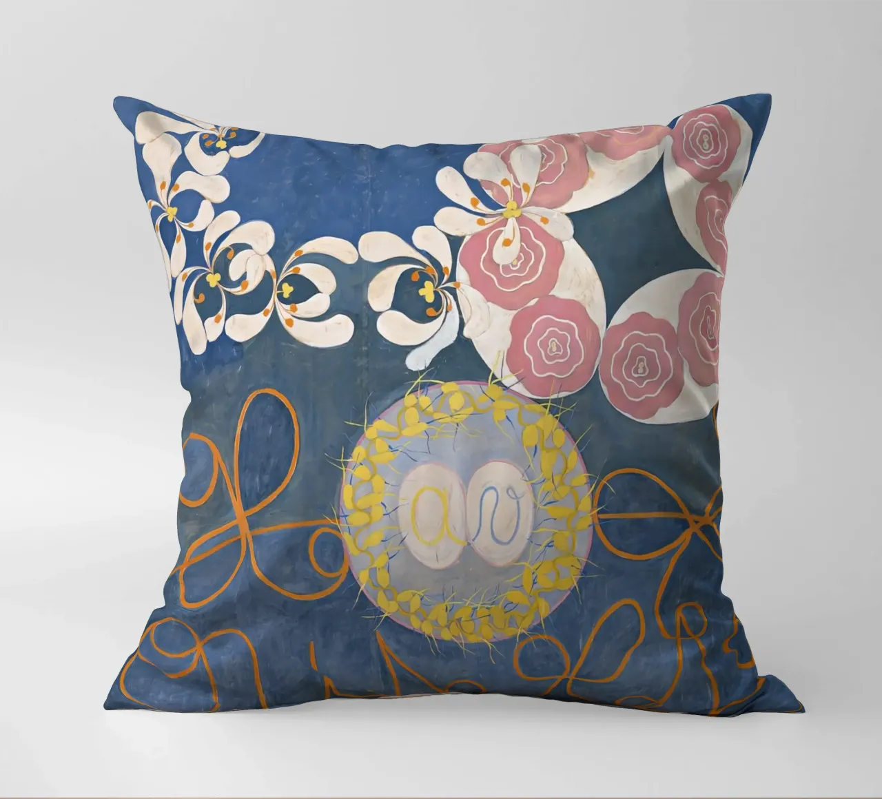 Hilma af Klint - The Ten Largest No. 1 - Childhood - 1907 decorative cushion by 50 masterpieces