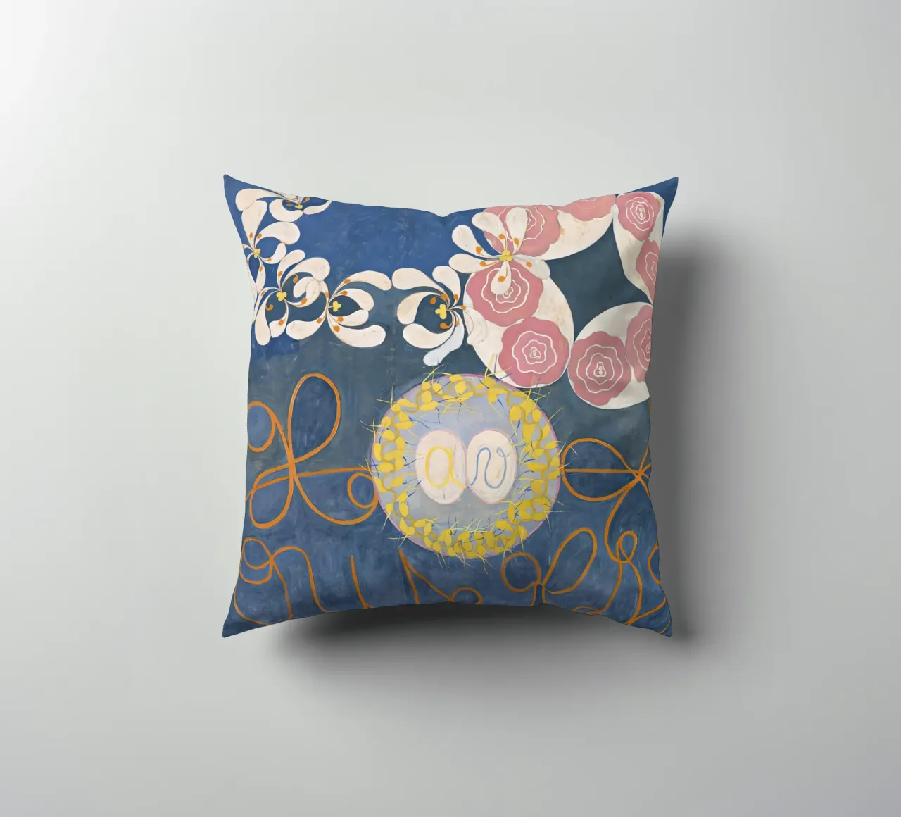 Hilma af Klint - The Ten Largest No. 1 - Childhood - 1907 decorative cushion by 50 masterpieces