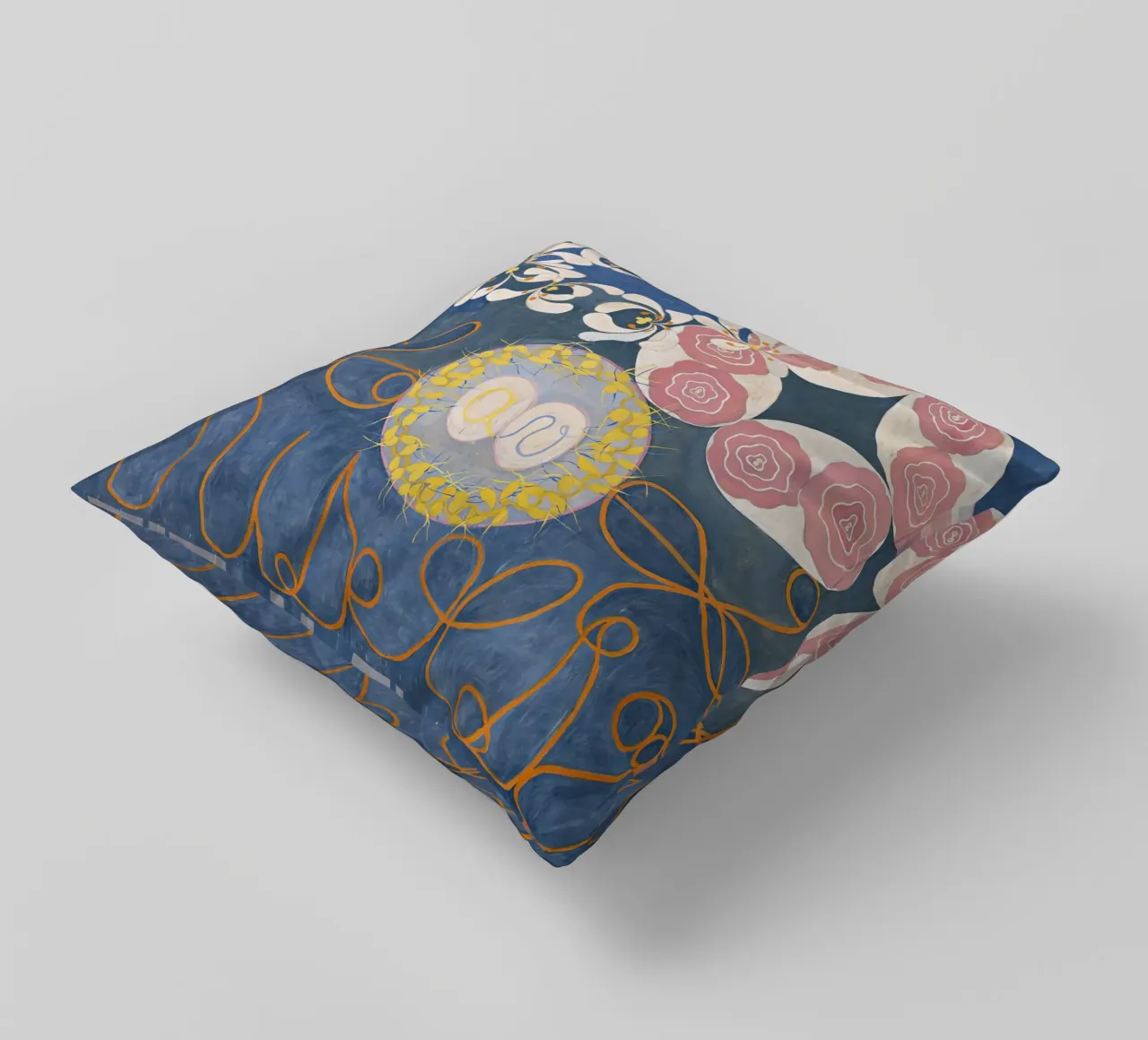 Hilma af Klint - The Ten Largest No. 1 - Childhood - 1907 decorative cushion by 50 masterpieces