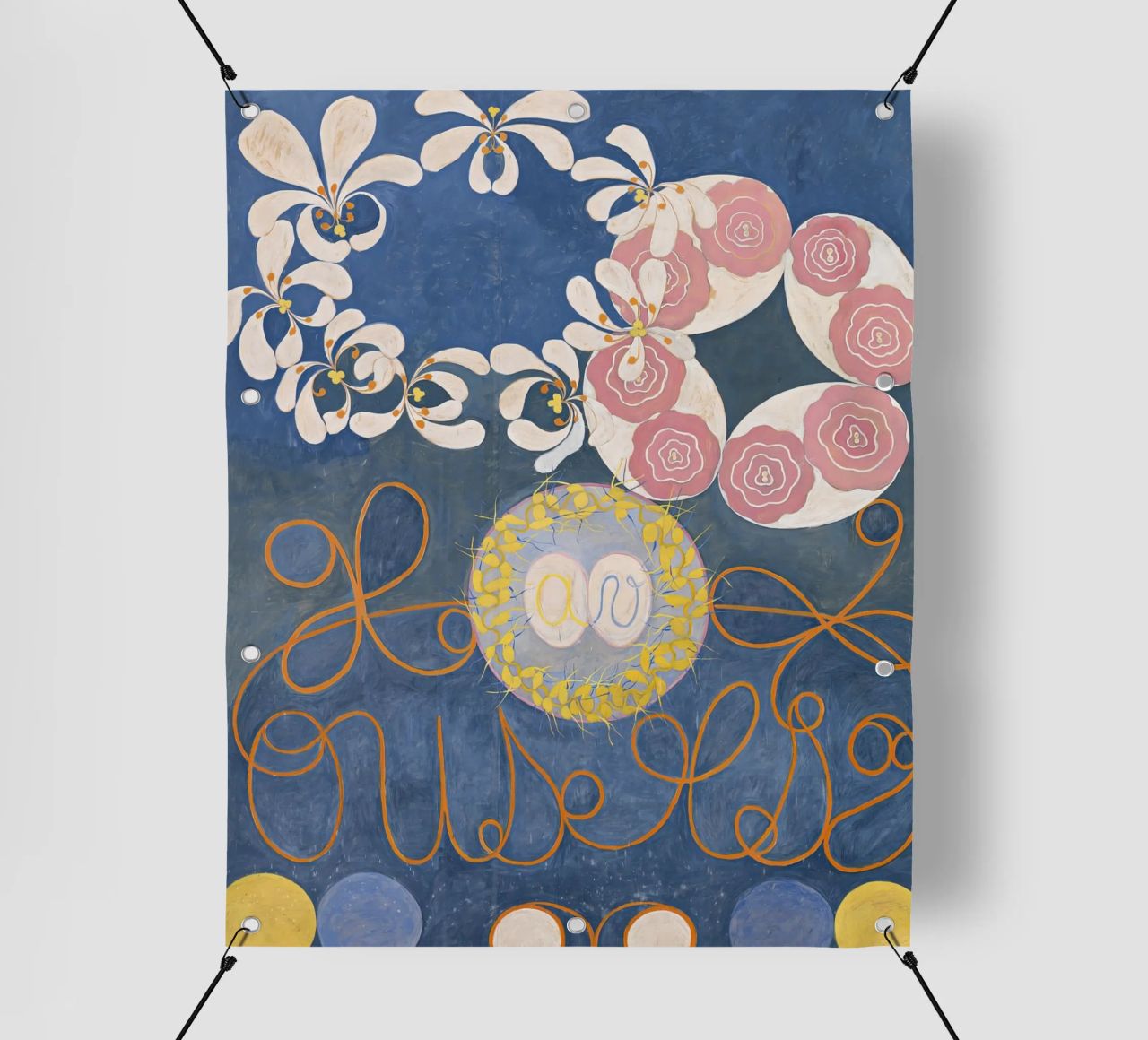 Hilma af Klint - I dieci più grandi n. 1 - Infanzia - 1907 telo in pvc da 50 masterpieces