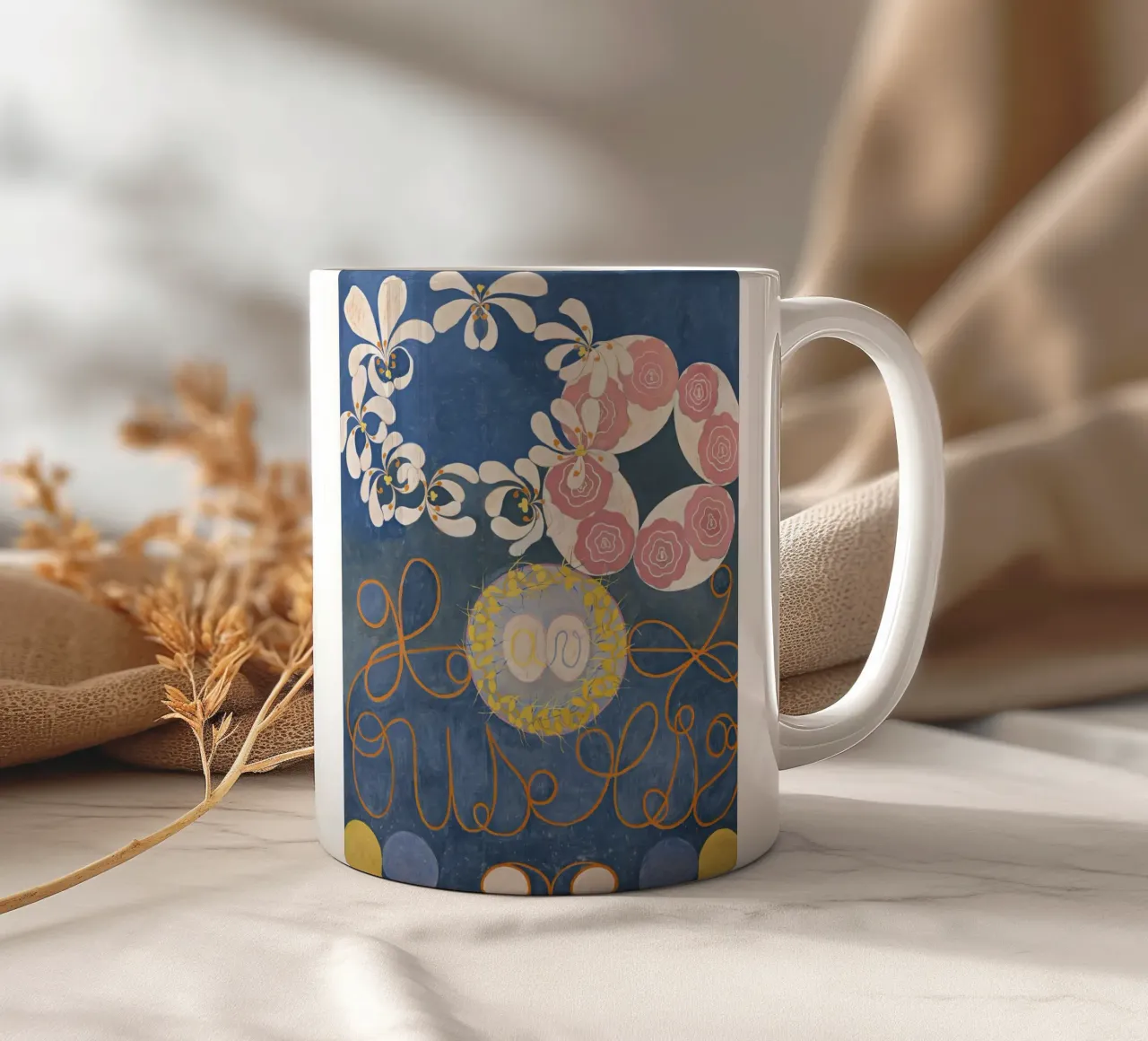 Hilma af Klint - Die zehn Größten Nr. 1 - Kindheit - 1907 Keramik Tasse von 50 masterpieces