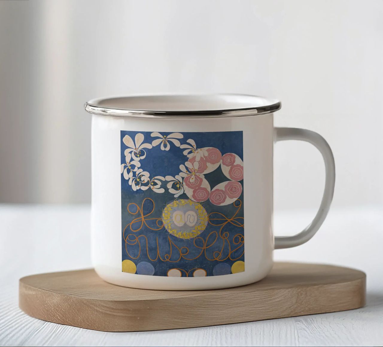 Hilma af Klint - I dieci più grandi n. 1 - Infanzia - 1907 tazza in smalto da 50 masterpieces