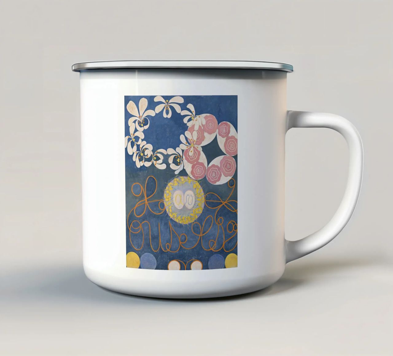 Hilma af Klint - I dieci più grandi n. 1 - Infanzia - 1907 tazza in smalto da 50 masterpieces