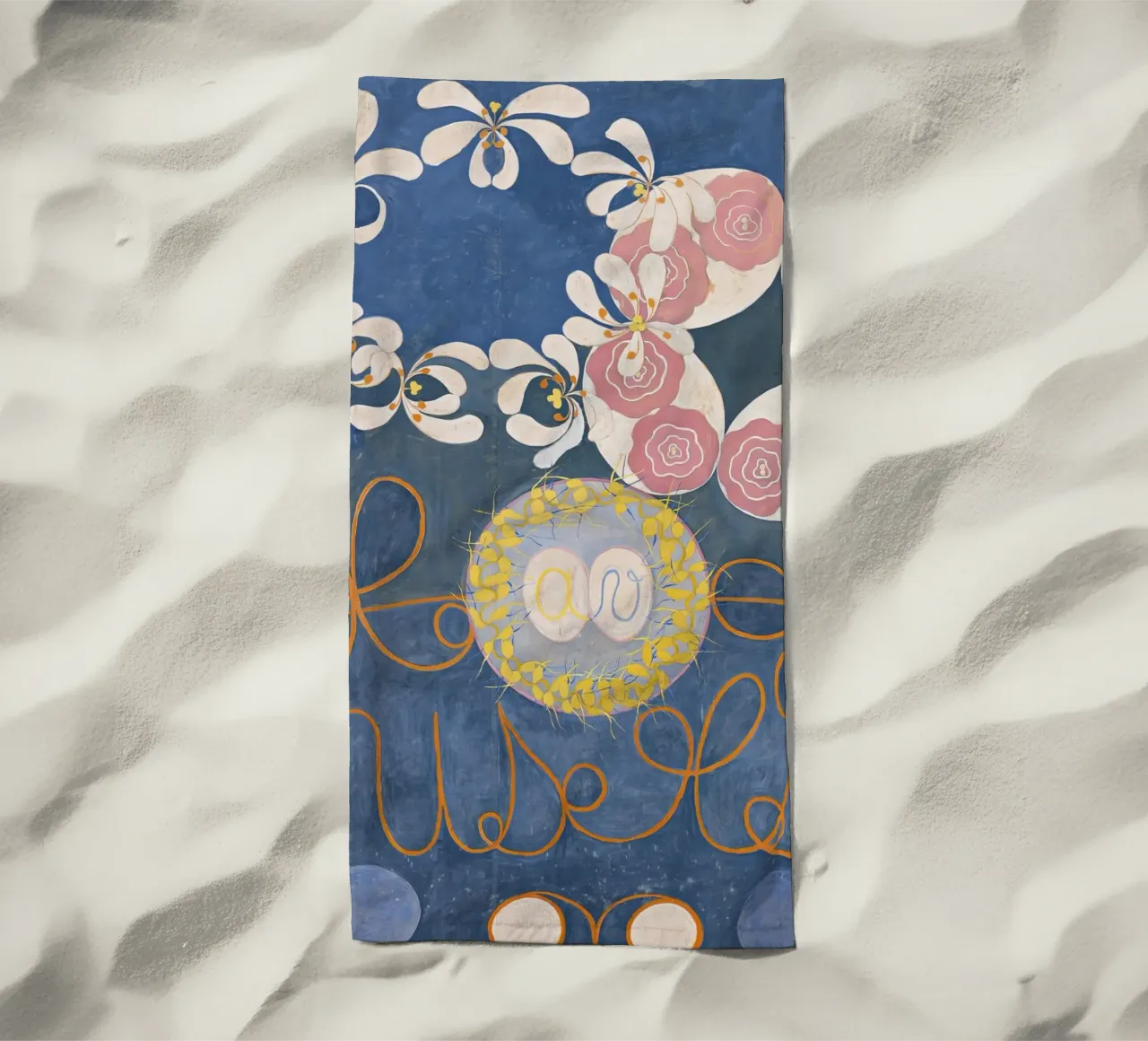 Hilma af Klint - The Ten Largest No. 1 - Childhood - 1907 beach towel by 50 masterpieces