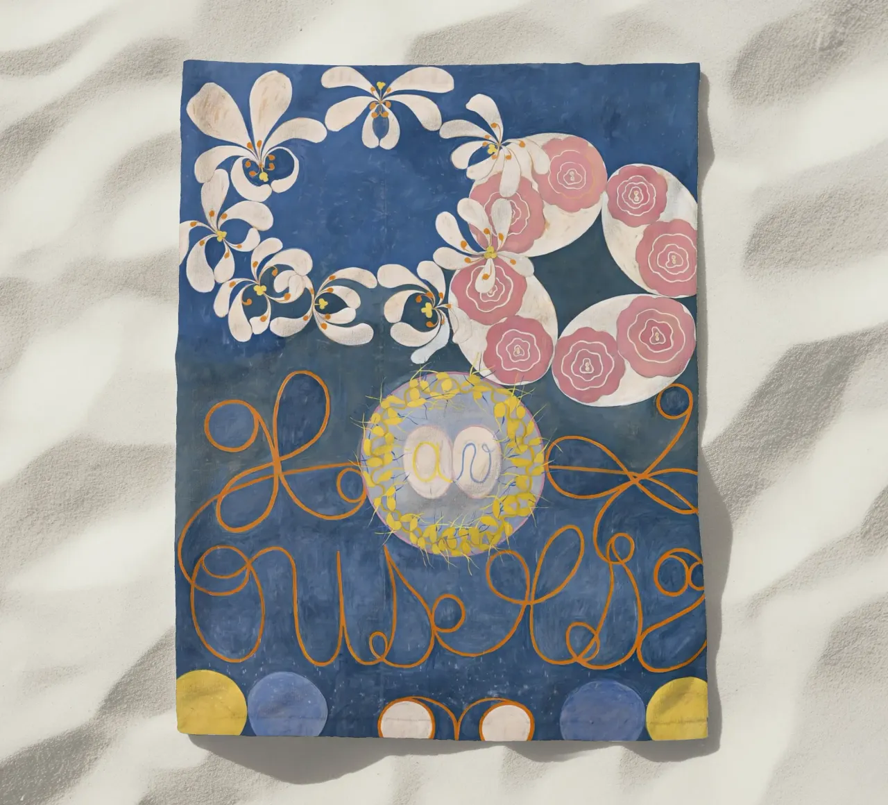 Hilma af Klint - Los diez mayores nº 1 - Infancia - 1907 toalla de playa de 50 masterpieces