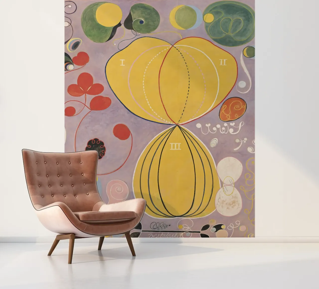 Hilma af Klint - Les dix plus grands n° 7 L'âge adulte 1907 papier peint photo de 50 masterpieces