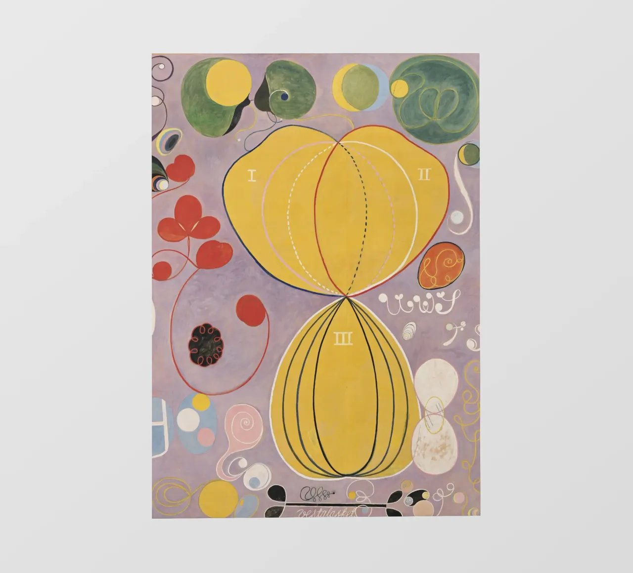 Hilma af Klint - I dieci più grandi n. 7 L'età adulta 1907 telo in pvc da 50 masterpieces