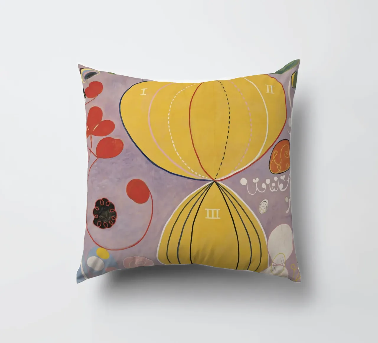 Hilma af Klint - Les dix plus grands n° 7 L'âge adulte 1907 coussin de 50 masterpieces