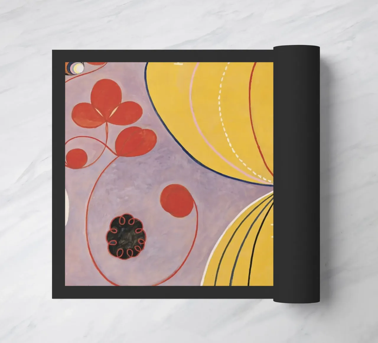Hilma af Klint - The Ten Largest No. 7 Adulthood 1907 doormat by 50 masterpieces